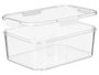 Leknes Boîte Rectangulaire Hermétique Blanche 950 ml 20.5 x 7.8 x 14 cm Plastique (Set de 24)