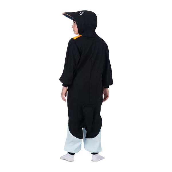 My Other Me Kigurumi Pingouin pour Enfant - Déguisement à Capuche et Queue - Taille Unique Noir