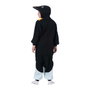 My Other Me Kigurumi Pingouin pour Enfant - Déguisement à Capuche et Queue - Taille Unique Noir