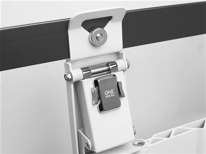 One For All WM6661 Support Mural TV Ultra Slim à Pivot 120°, Blanc/Noir, Compatible 32 à 90 pouces