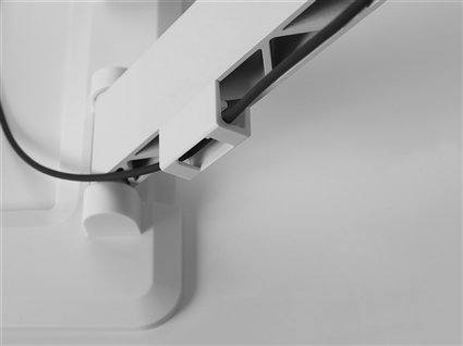 One For All WM6661 Support Mural TV Ultra Slim à Pivot 120°, Blanc/Noir, Compatible 32 à 90 pouces