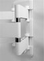 One For All WM6661 Support Mural TV Ultra Slim à Pivot 120°, Blanc/Noir, Compatible 32 à 90 pouces