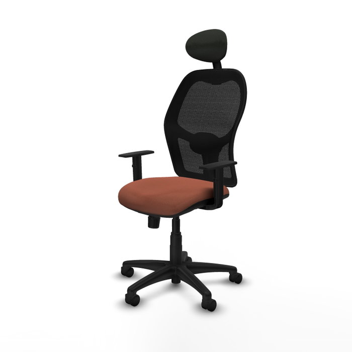 Piqueras Y Crespo Alocén Chaise de bureau avec mécanisme synchrone, Marron/Noir Piqueras Y Crespo Alocén Chaise de bureau avec mécanisme synchrone, Marron/Noir