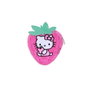 Hello Kitty Monedero Soft Porte-monnaie fourrure motif fraise pour enfants en polyester rose 13x13x4 cm