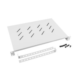 Lanberg AK-1004-S Bandeja Fixe pour Rack 1U Gris 483x300 mm Capacité 25 kg