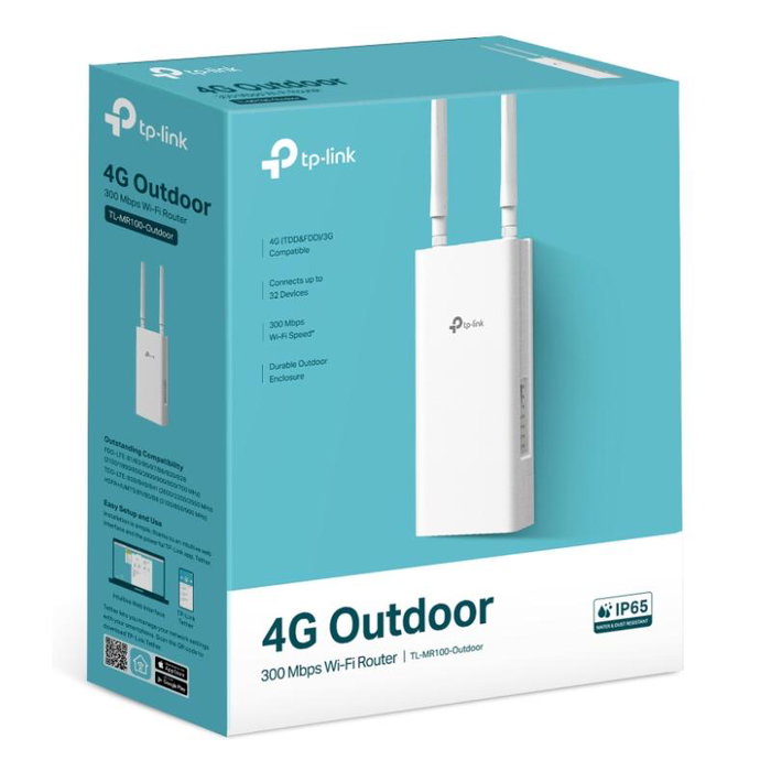TP-Link TL-MR100-Outdoor Routeur 4G LTE Extérieur Blanc TP-Link TL-MR100-Outdoor Routeur 4G LTE Extérieur Blanc