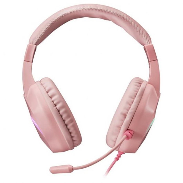 Mars Gaming Casque Gaming MH122 Rose - Son Stéréo 50mm, Micro Flexible, Compatible Multiplateforme