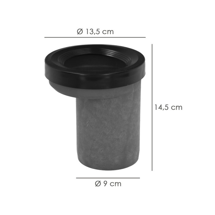 ABRISA Manchon Excentrique WC en PVC 90 mm ABRISA Manchon Excentrique WC en PVC 90 mm