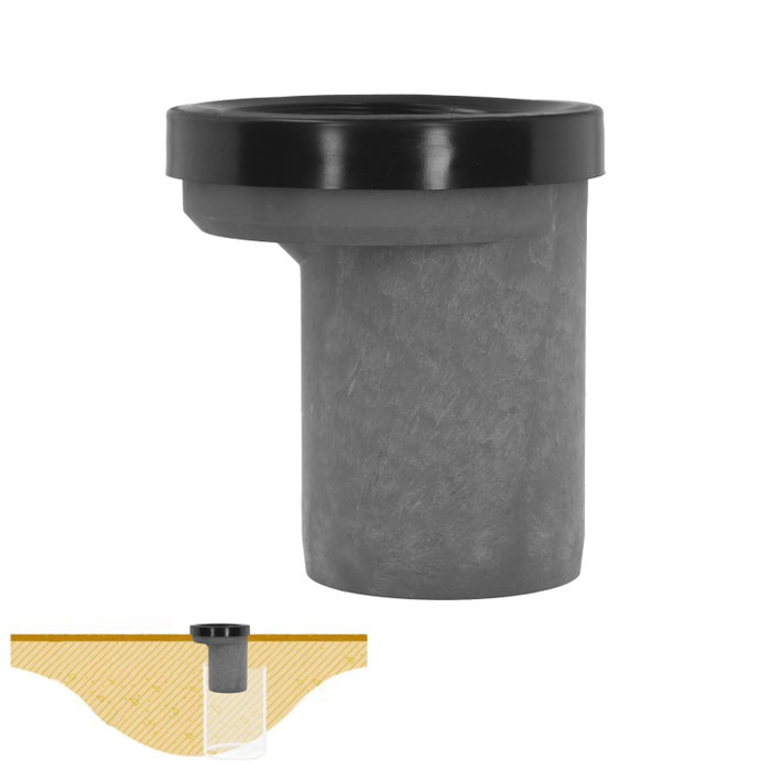 ABRISA Manchon Excentrique WC en PVC 90 mm ABRISA Manchon Excentrique WC en PVC 90 mm