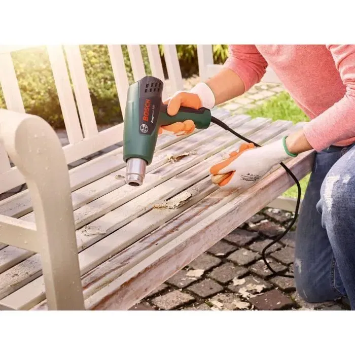 Bosch Décapeur thermique EasyHeat 500 1600W (débit d'air 240/450 l/min, température 300/500 °C) - Outil compact léger