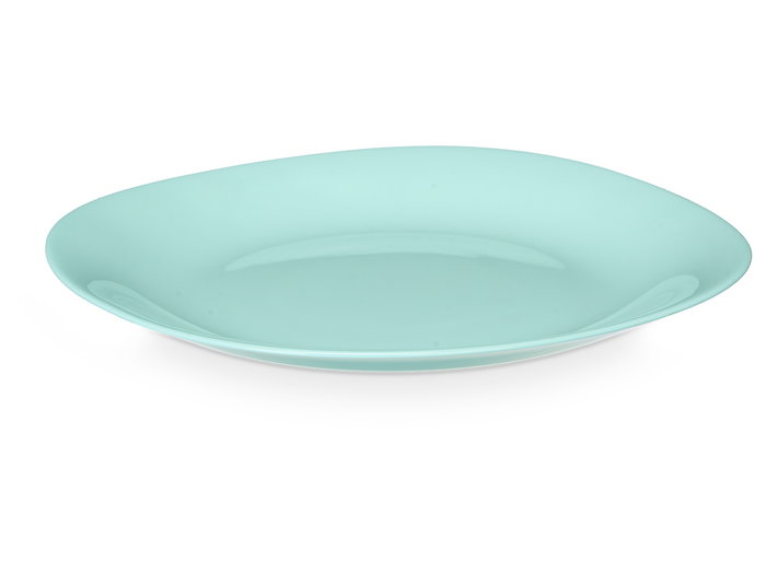 Vivalto Assiette Plate Carrée Opal Vert 28 cm (Set de 24)