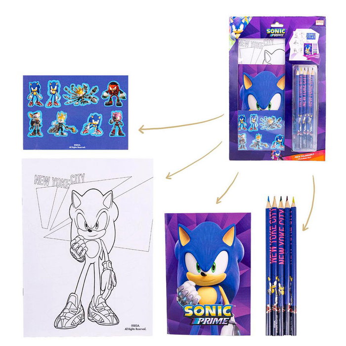 Cerdá Set de Papeterie Sonic Prime Violet Cerdá Set de Papeterie Sonic Prime Violet