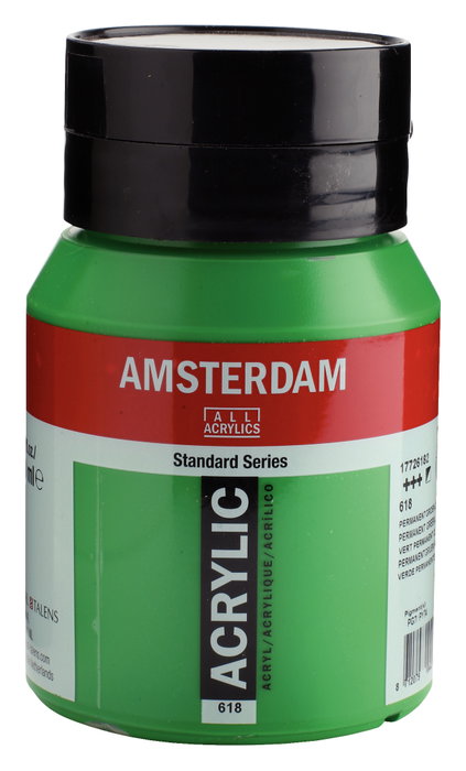 Amsterdam Amsterdam Standard Series Vert Permanent Clair 618, 500 ml Amsterdam Amsterdam Standard Series Vert Permanent Clair 618, 500 ml