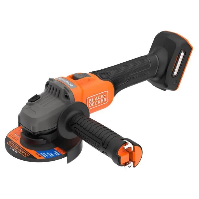 Black+Decker BCG6L8N-XJ Meuleuse sans fil 18 V brushless, diamètre de meule 115 mm, sans batterie ni chargeur