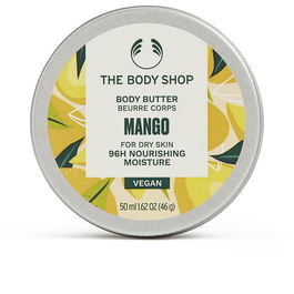 The Body Shop Beurre corporel MANGUE 50 ml - Hydratation 96h - Parfum Mangue - 96% Ingrédients Naturels - Vegan