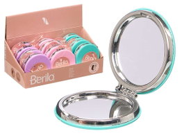 BERILO Lot de 24 Miroirs Pliables Ronds - Morado, Rosa, Verde