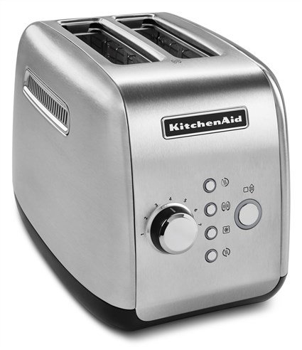 Kitchenaid 5KMT221 ESX Tostador 2 Rebanadas Extra-Anchas Acero Inoxidable 7 Niveles Toasting Retro
