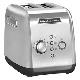 Kitchenaid 5KMT221 ESX Tostador 2 Rebanadas Extra-Anchas Acero Inoxidable 7 Niveles Toasting Retro
