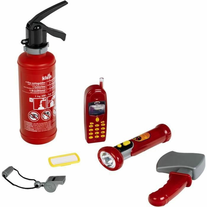 Klein Set pompiers Fire Fighter Henry avec mallette transparente et 6 accessoires