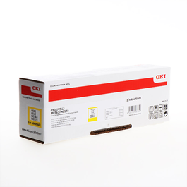 Oki - Toner 46490401 Jaune - Cartouche de toner de remplacement pour imprimante Oki