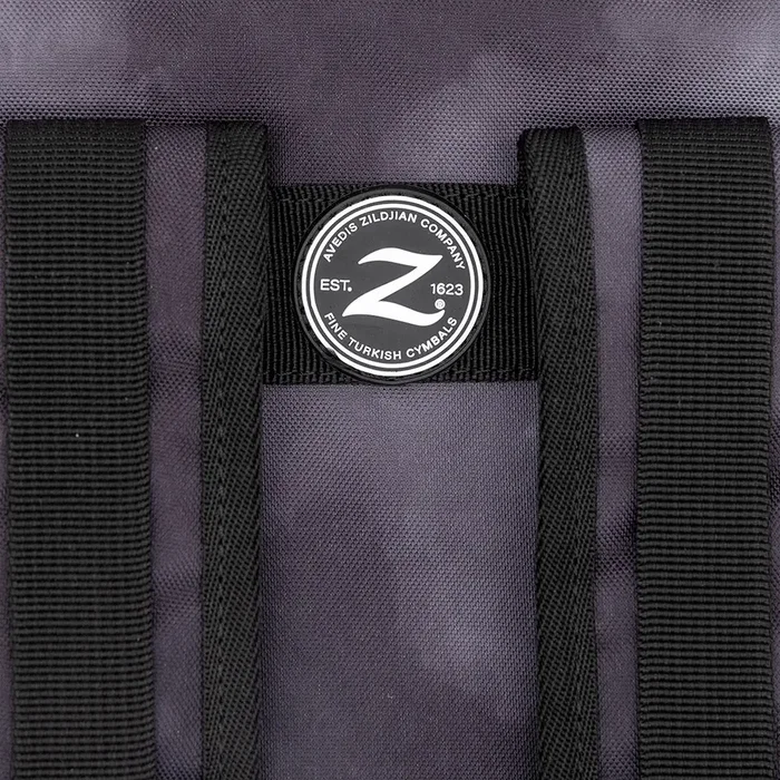Zildjian Black Rain Cloud Housse de baguettes pour étudiant avec bandoulière réglable, poches intérieures et extérieures