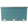 Thermobaby PLAYBOX - Coffre de rangement Maxi à roulettes - Grande capacité - Vert azur - Pour chambre d'enfant ou salle de jeux