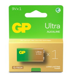 GP GP Ultra Alkaline 9V-battery, 1604AU/6LF22, 1-pack