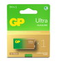 GP Pile alcaline GP Ultra 9V 1604AU/6LF22 (lot de 1) - Technologie G-Tech, protection anti-fuites, durée de conservation 10 ans, marquage Nordic Eco