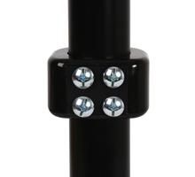 B-Tech Collier de fixation pour accessoires 50 mm - Fixation double robuste - Noir