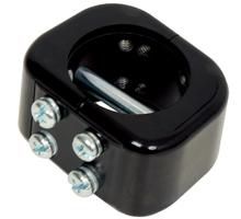 B-Tech Collier de fixation pour accessoires 50 mm - Fixation double robuste - Noir