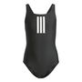 Maillot de Bain Fille Adidas 3 Bandas Mid Suit Gy Noir 42,5