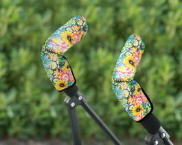 KioKids Protection de manillar pour poussette en néoprène Fleurs