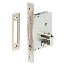 TESA 2031/50/HN - Serrure à encastrer pour portes bois, entrée 50mm, distance entre axes 85mm, cylindre europrofil TE5, réversible, finition nickelée avec 3 clés