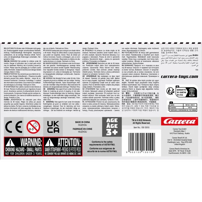 Carrera Pack de 3 Voitures à Rétrofriction Pull & Speed - Mario Kart - Échelle 1:43 - À Partir de 3 Ans