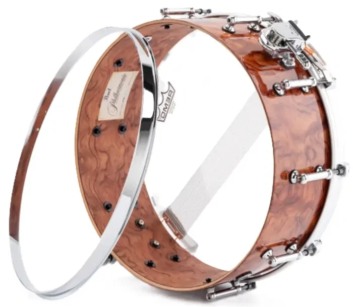 PEARL Caisse claire Philharmonic Snare 14 x 5" Centre Exclusive - Finition Bubinga PEARL Caisse claire Philharmonic Snare 14 x 5" Centre Exclusive - Finition Bubinga