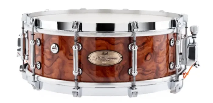 PEARL Caisse claire Philharmonic Snare 14 x 5" Centre Exclusive - Finition Bubinga PEARL Caisse claire Philharmonic Snare 14 x 5" Centre Exclusive - Finition Bubinga