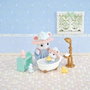 Epoch Toys Sylvanian Families Le bain des frères Souris Marshmallow