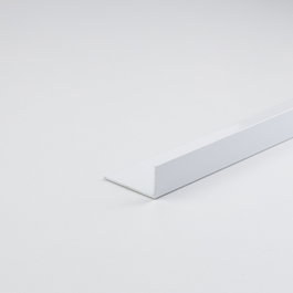 Arcansas Profil de bricolage angle en L aluminium peint blanc 1000 x 30 x 15 mm