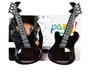 Gafas Guitarra - Lunettes de soleil unisexe adulte noir motif guitare rock - Accessoire déguisement rock star et personnage des années 80