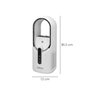 ORYX Ventilateur de table sans pales blanc avec batterie rechargeable
