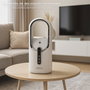 ORYX Ventilateur de table sans pales blanc avec batterie rechargeable