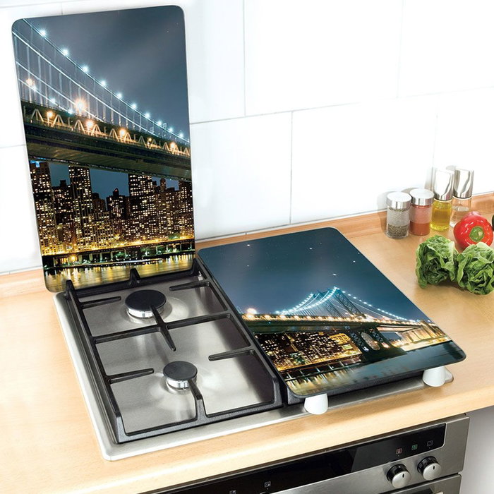 Planche à découper Wenko Brooklyn Bridge 30 x 52 cm Verre trempé (2 Unités) Planche à découper Wenko Brooklyn Bridge 30 x 52 cm Verre trempé (2 Unités)