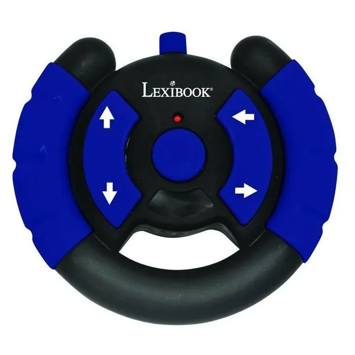 Lexibook Crosslander Twin - Set de 2 Voitures Radiocommandées avec Télécommande Volant, Voiture de Police et Voleur, 12 km/h, Portée 15 m, Effets Sonores Lexibook Crosslander Twin - Set de 2 Voitures Radiocommandées avec Télécommande Volant, Voiture de Police et Voleur, 12 km/h, Portée 15 m, Effets Sonores