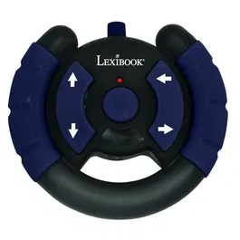 Lexibook Crosslander Twin - Set de 2 Voitures Radiocommandées avec Télécommande Volant, Voiture de Police et Voleur, 12 km/h, Portée 15 m, Effets Sonores