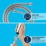 Grohe Flexible de Douche VitalioFlex Metal 2 m Chromé, Connexion G 1/2" x 1/2", Résistant aux Pliures AntiFold, Pression 5 bars