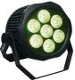 ALGAMLIGHT Par LED IP65 7x12W Hex RGBW+Ambre+UV DMX - Projecteur Scène 84W 40° 6/10 Canaux