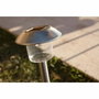 Lumisky Alesia Lot de 8 Balises Solaires LED Argenté en Acier Inoxydable, Blanc Froid 6500K