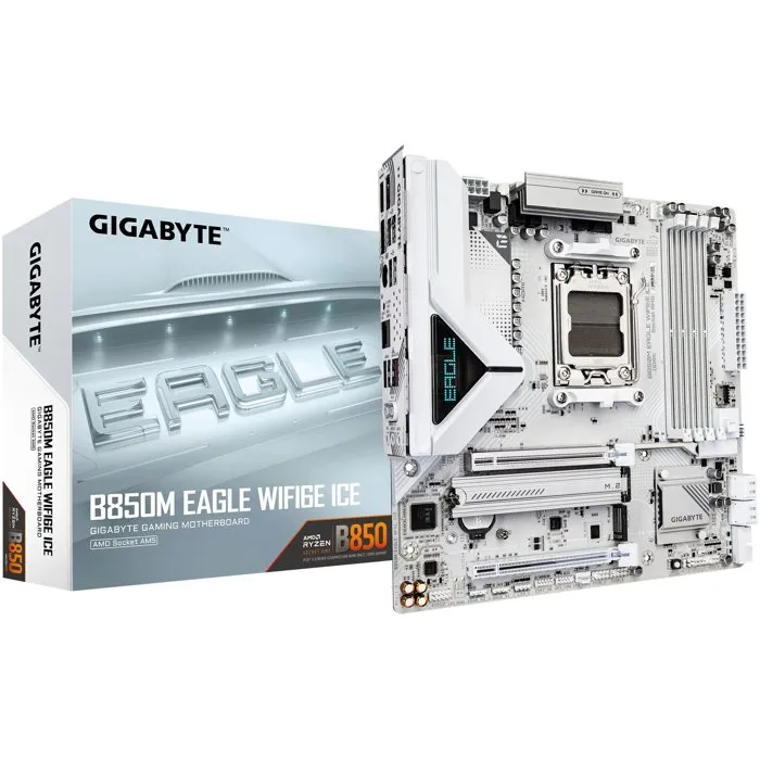 Gigabyte B850M EAGLE WIFI6E ICE Micro ATX Blanche