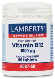 LAMBERTS Vitamine B12 1000 mcg, 60 comprimés