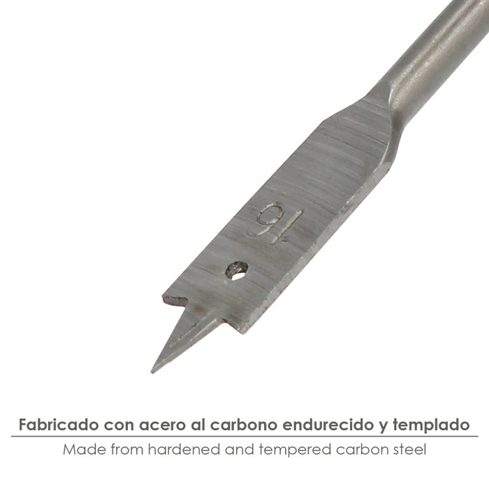 WOLFPACK LINEA PROFESIONAL Mèche à bois plate 3 pointes 16,00 mm
